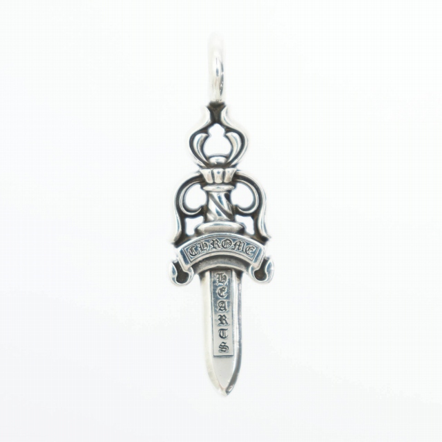 注目ブランド Double Hearts Chrome Dagger eBay | 925 Silver Top Pendant アクセサリー