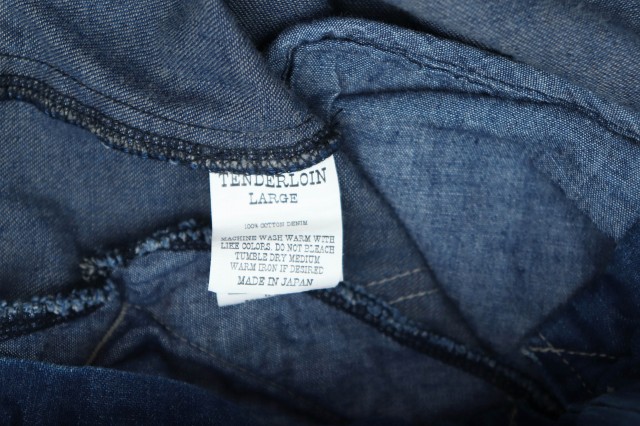 テンダーロイン TENDERLOIN 22SS DENIM SWING TOP デニム スウィング