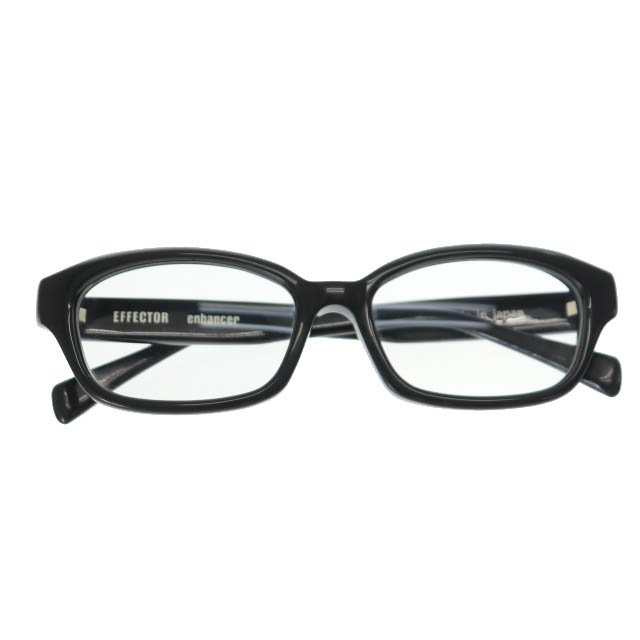 エフェクター EFFECTOR enhancer エンハンサー 黒縁 メガネ EFFECTOR エフェクター メガネ enhancer エンハンサー BK