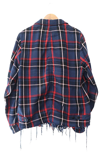 アンダーカバー UNDERCOVER 23SS 裾タチキりブルゾン チェック柄 
