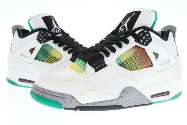 ナイキ NIKE WMNS AIR JORDAN 4 RETRO LUCID GREEN 28.5cm ナイキ NIKE WMNS AIR JORDAN 4 RETRO LUCID GREEN 28.5cm