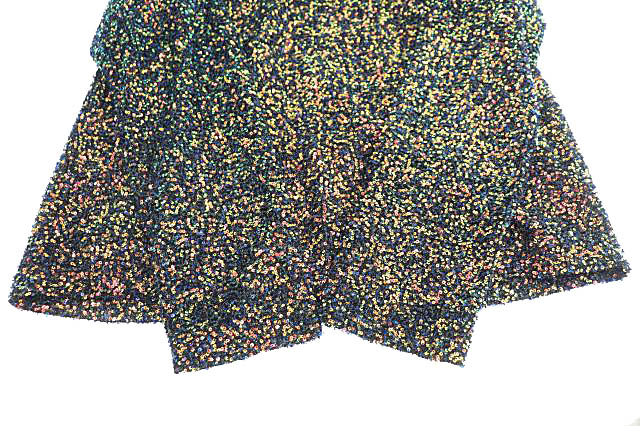 masu 23ss スパンコールフード フーディ