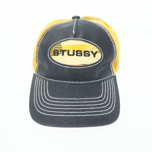 ステューシー STUSSY 24SS LOW PRO TRUCKER CUT-OUT LEATHER SNAPBACK 