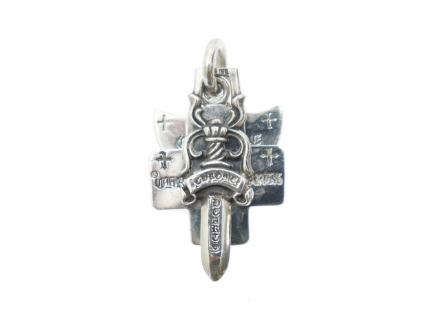 クロムハーツ CHROME HEARTS 3Trinkets Pendant Necklace スリー 