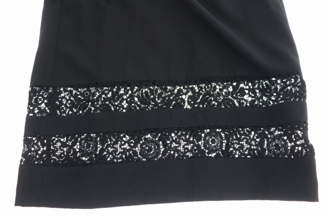 tricot COMME des GARCONS - tricot COMME des GARCONS / トリココムデギャルソン | 2017AW | 製品洗い ニット 切替 ショートスリーブ トップス | M | ブラック | レディース トリココムデギャルソンtricot COMME des GARCONS クロップド丈
