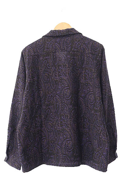 Needles 2019AW ペイズリージャガードシャツ ブラウン×パープル Ｌ ニードルス ニードルズ Needles 24AW Classic Shirt - Wool
