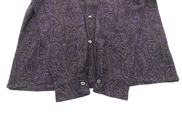 Needles 2019AW ペイズリージャガードシャツ ブラウン×パープル Ｌ ニードルス ニードルズ Needles 24AW Classic Shirt - Wool