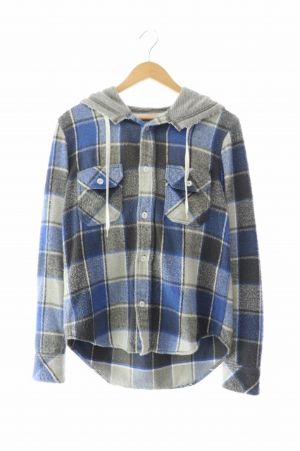 Needles カジュアルシャツ M 赤x黒xベージュ系等(チェック) 【古着  