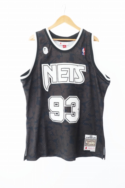 Brooklyn Nets ユニフォーム XL ミッチェルアンドネス アベイシングエイプ A BATHING APE ×MITCHELL & NESS ミッチェル