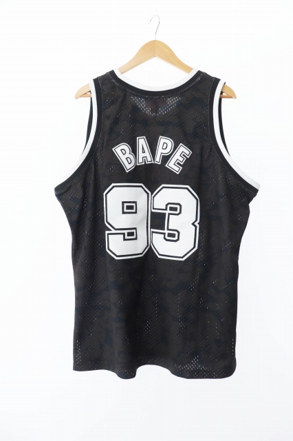 アベイシングエイプ A BATHING APE ×MITCHELL & NESS ミッチェル