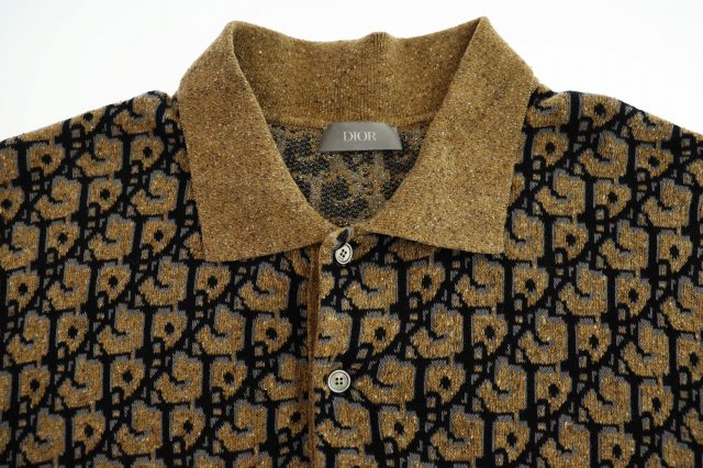 ディオール】 Travis Scott オブリーク ニットポロシャツ M