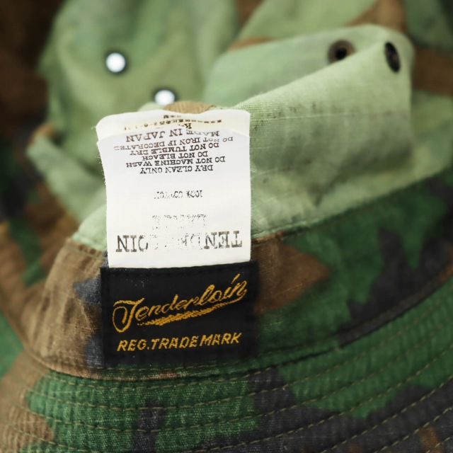テンダーロイン TENDERLOIN JUNGLE HAT RIP STOP CAMO ジャングル