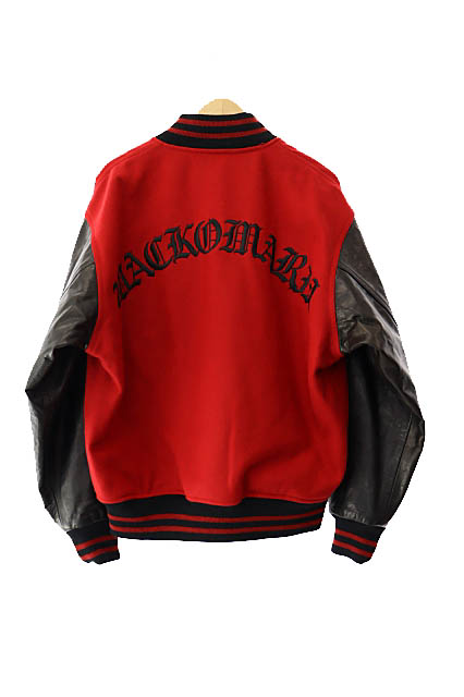 f*f様 20AW wacko maria レザー バーシティ ジャケット スタ WACKO MARIA LEATHER VARSITY JACKET