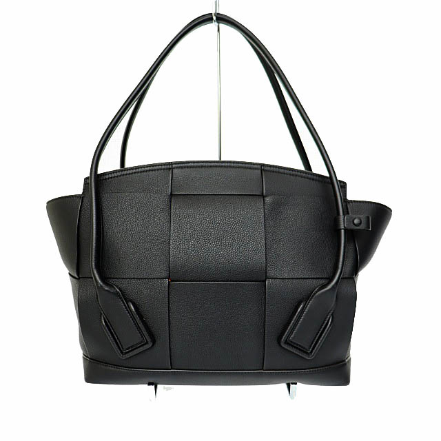 ボッテガヴェネタ トートバッグ ミディアムアルコ 型押レザー黒