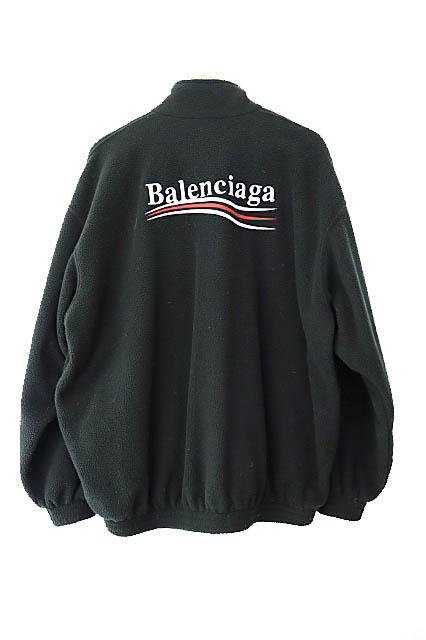 バレンシアガ BALENCIAGA 23AW Oversized Logo Embroidered Fleece 