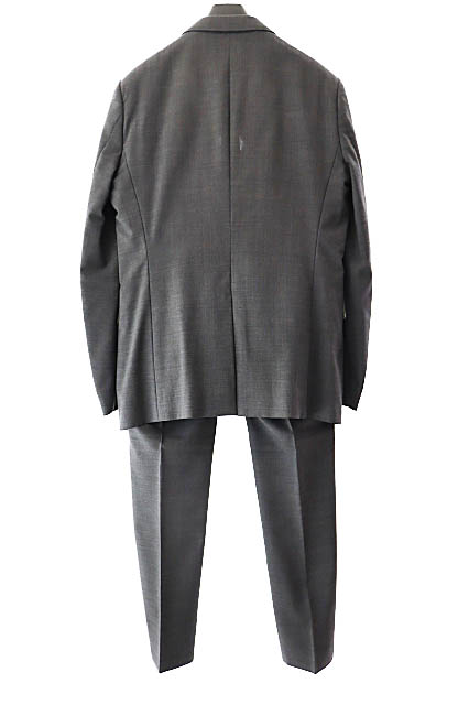 ナンバーナイン スーツ セットアップ オリジナル サイズ2 M〜L ダークグレー ナンバーナイン NUMBER (N)INE 音符 裏地 2B テーラード ジャケット