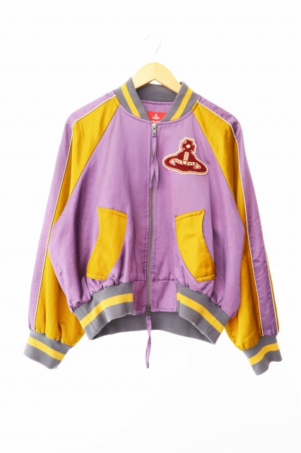 ヴィヴィアンウエストウッド レッドレーベル スタジャン　ブルゾン　オーブ　刺繍 ヴィヴィアンウエストウッド レッドレーベル スタジャンブルゾンオーブ刺繍