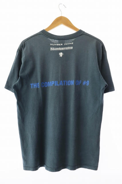 【中古】ナンバーナイン NUMBER (N)INE 00s 半袖Tシャツ M 紺 ネイビー ☆AA★ 250604 ナンバーナイン NUMBER (N)INE 00s LISTEN TO THE SILENCE T-SHIRT THE