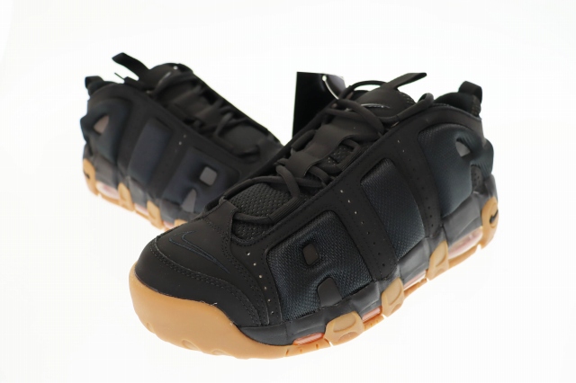 ナイキ NIKE Air More Uptempo Low Black Gum Medium Brown Black エア 