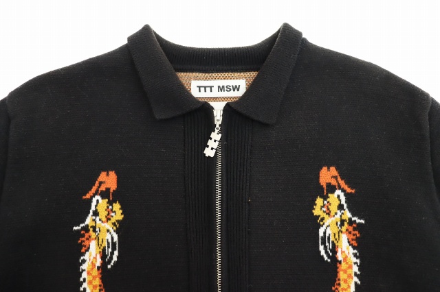 ダイリク DAIRIKU ×TTTMSW ティー 23SS Ska Zip up Knit Polo スカ 