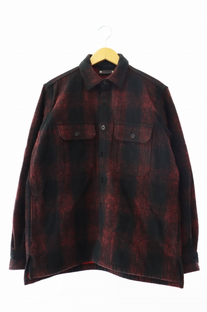 マインデニム MINEDENIM OMBRE CHECK FLANNEL CPO SH ヘビーオン