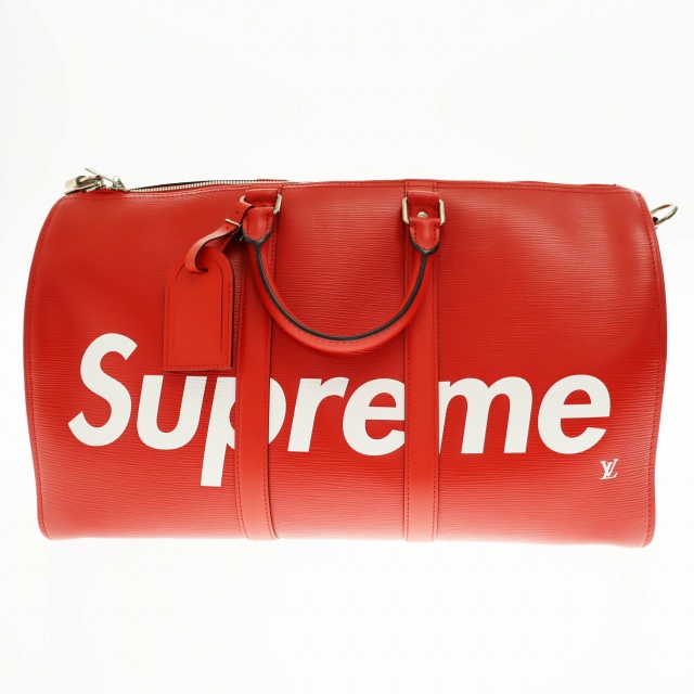 ルイヴィトン LOUIS VUITTON ×SUPREME シュプリーム エピ キーポル 