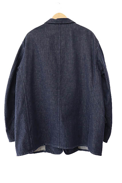 コモリ COMOLI 25SS ネイビーデニム ジャケット テーラード ブレザー 