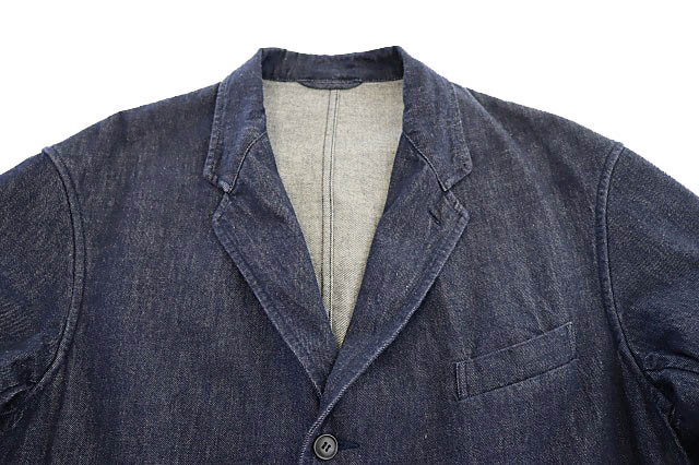 コモリ COMOLI 25SS ネイビーデニム ジャケット テーラード ブレザー