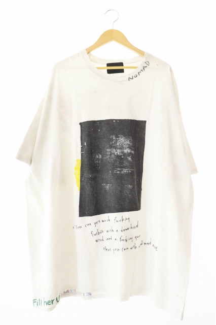 ZAC VARGAS ザックバルガス CRAZY MY LIFE ダメージ加工 半袖Tシャツ zac vargas ダメージtシャツ