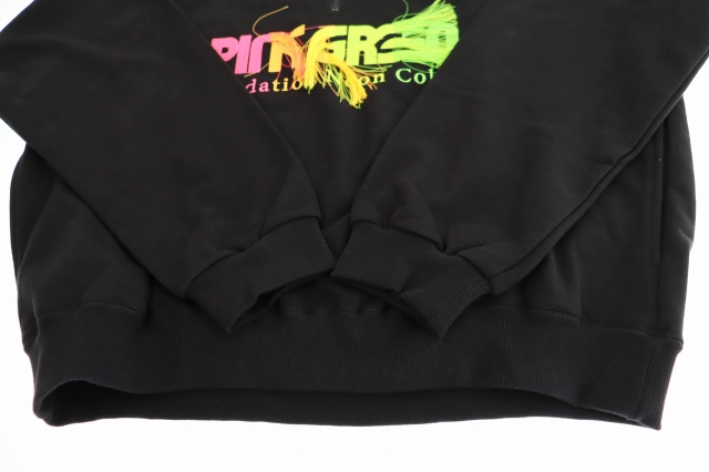 ダブレット doublet 19SS GRADATION NEON EMBROIDERY HALF-ZIP HOODIE 