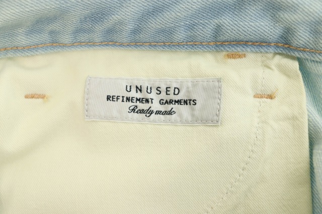 アンユーズド UNUSED 14SS 12oz denim five pocket pants 5ポケット 