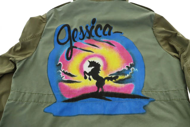 パームエンジェルス PALM ANGELS Unicorn T ユニコーンプリントTシャツ L ブラック 【523091_1】【04】 パームエンジェルス ユニコーン ミリタリーコート モッズコート カーキ