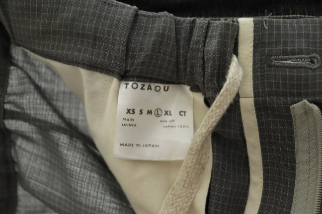 TOZAOU トザオウ mimi Track Slacks ミミ トラック スラックス パンツ