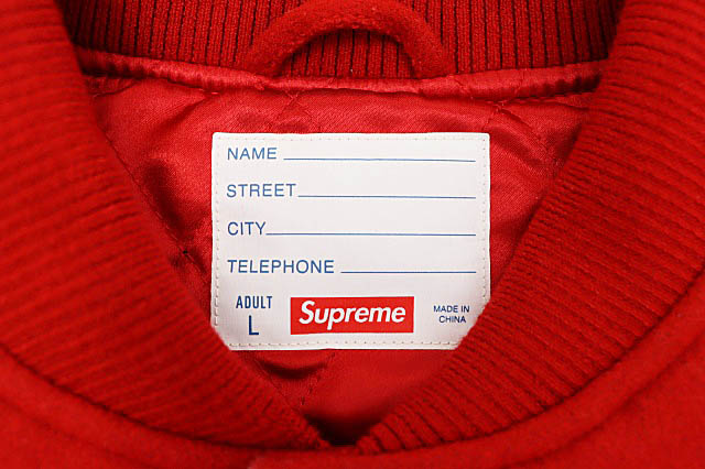 シュプリーム SUPREME 24SS Big Logo Chenille Varsity Jacket ビッグ