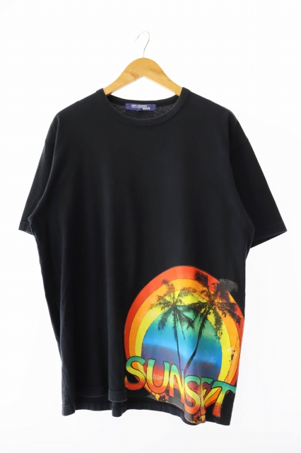 【中古】ジュンヤワタナベマン 03SS SUNSET T-SHIRT Archive アーカイブ プリント 半袖Tシャツ L ☆AA★ 250806 ジュンヤワタナベ JUNYA WATANABE MAN マン 03SS SUNSET T-SHIRT