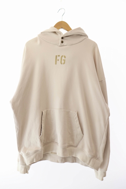 【中古】フィアオブゴッド Fear of God 7th HOODIE プルオーバー パーカー FG50-014 L ベージュ ☆AA★ 250927 フィアオブゴッド Fear of God 7th HOODIE プルオーバー パーカー FG50
