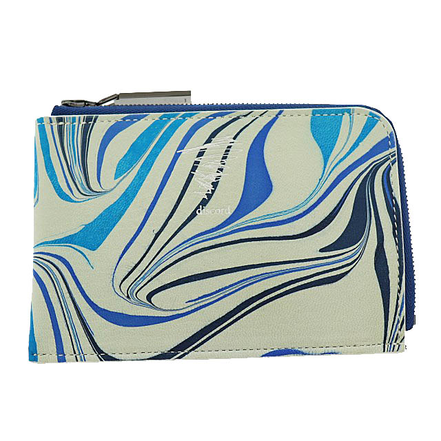 【中古】ヨウジヤマモト YOHJI YAMAMOTO DISCORD ディスコード 17SS マーブル柄 ロゴ L字ウォレット 財布●▲■250911 ヨウジヤマモト YOHJI YAMAMOTO DISCORD ディスコード 17SS マーブル柄