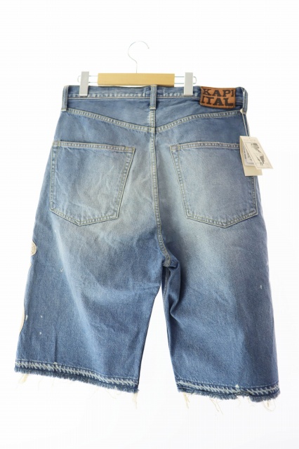 キャピタル kapital 14oz Skull Bone Denim Shorts 14オンス