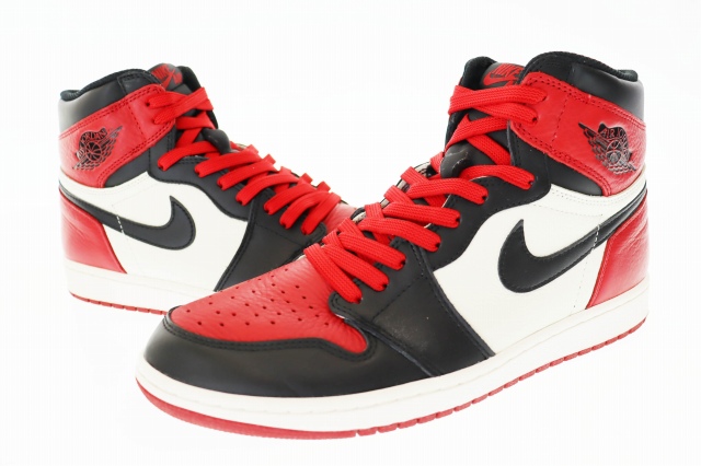 NIKE AIR JORDAN 1 RETRO HIGH OG -BRED TOE- -つま赤- – KICKS LAB