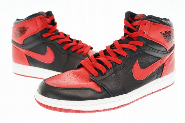 【中古】ナイキ NIKE AIR JORDAN 1 RETRO HIGH Banned 2011 エアジョーダン1 ハイ バンド 432001-001 ▲■250816 ナイキ NIKE AIR JORDAN 1 RETRO HIGH Banned 2011 エアジョーダン1
