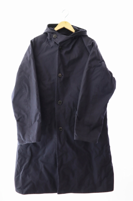 コモリ COMOLI 22AW コットン ベンタイル フーデッド コート W03-04012 