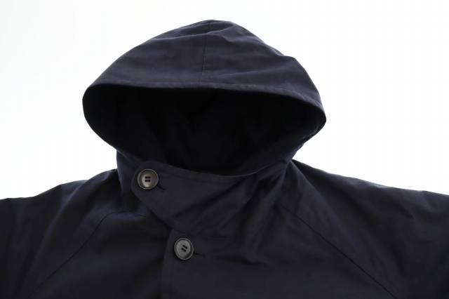 コモリ COMOLI 22AW コットン ベンタイル フーデッド コート W03