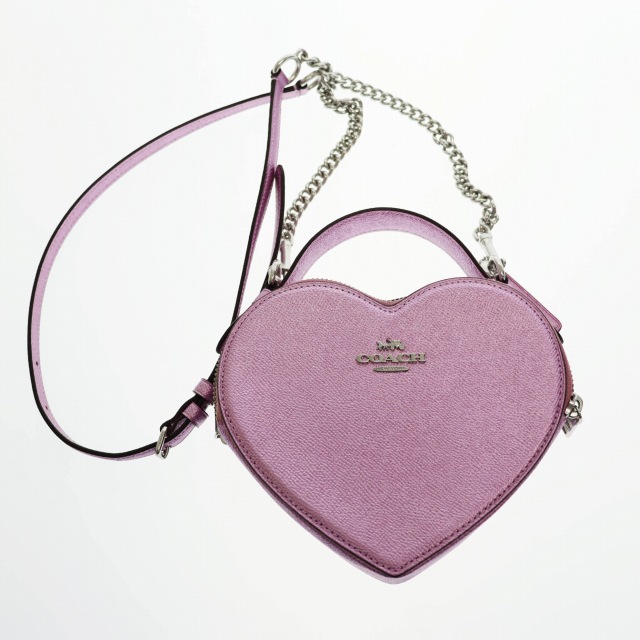 コーチ COACH ハート クロスボディ ショルダーバッグ CP020 ピンク 