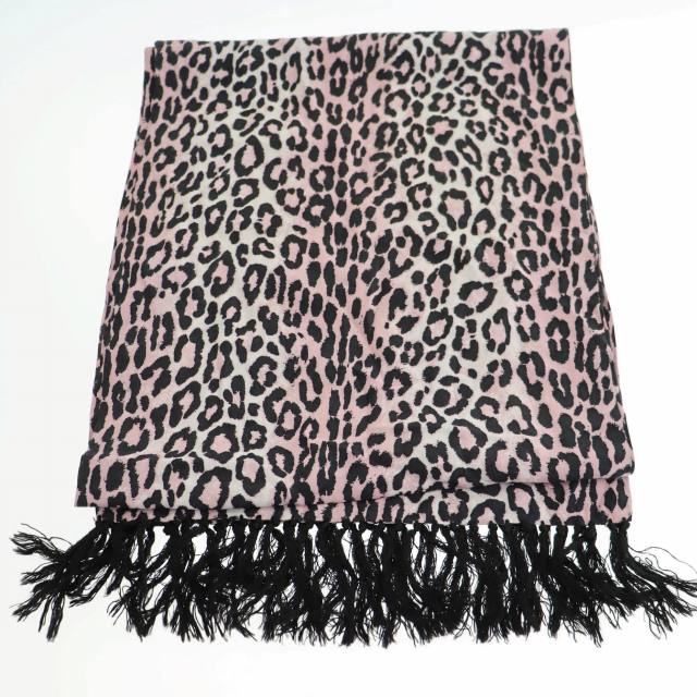 wacko mariaヒョウ柄 ストール ワコマリア ストール フリンジ レーヨン
