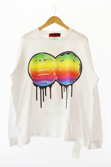 【中古】CHERRY FUKUOKA チェリーフクオカ ×SNEAKERWOLF スニーカーウルフ L/S TEE プリント 長袖Tシャツ L 250827 CHERRY FUKUOKA チェリーフクオカ ×SNEAKERWOLF スニーカーウルフ L/S