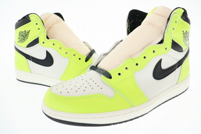 【中古】ナイキ NIKE AIR JORDAN 1 RETRO HIGH OG Volt Visionaire エアジョーダン1 ハイ 555088-702 ▲■2509077 ナイキ NIKE AIR JORDAN 1 RETRO HIGH OG Volt Visionaire エア
