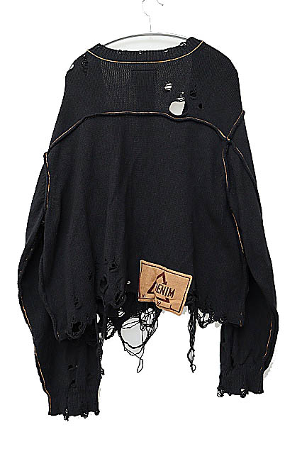 ダブレット doublet 25SS RECYCLE DENIM YARN CARDIGAN リサイクル 