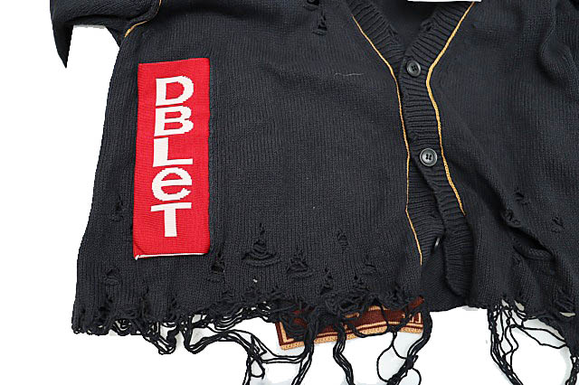 ダブレット doublet 25SS RECYCLE DENIM YARN CARDIGAN