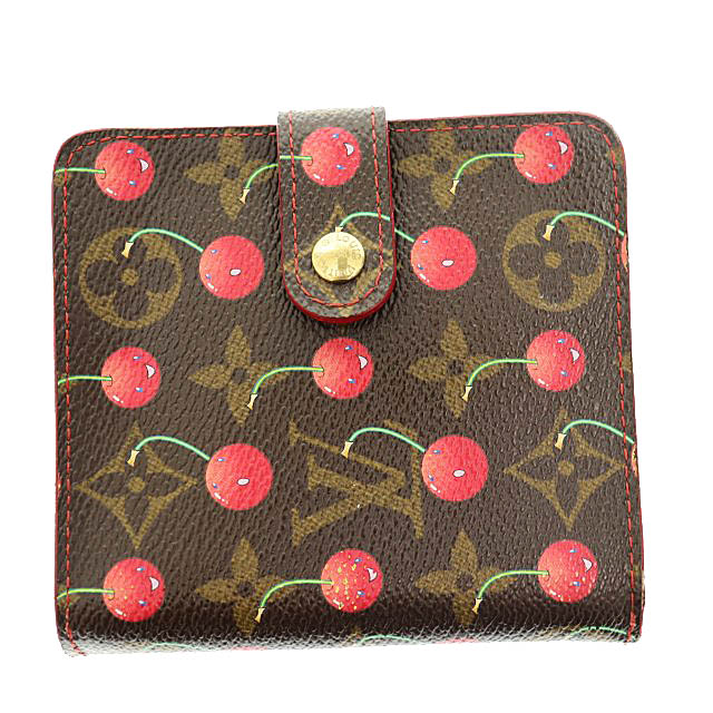 ルイヴィトン 村上隆 モノグラム財布 チェリー ルイヴィトン LOUIS VUITTON ×村上隆 モノグラム チェリー