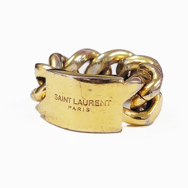 サンローラン パリ SAINT LAURENT PARIS BAGUE CHAINE GOURMET ロゴ
